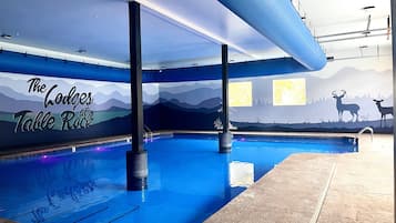 Indoor pool, a heated pool