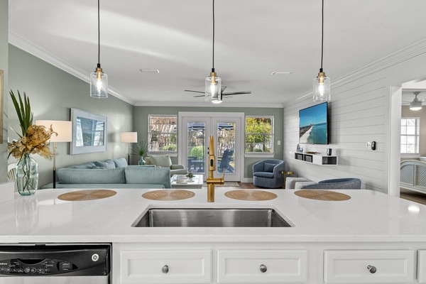 Open Concept with Island Seating