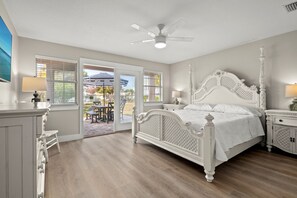 4 bedrooms, in-room safe, iron/ironing board, travel cot