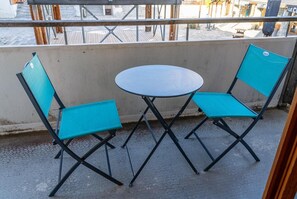 Outdoor dining - 1st floor, swimming pool, sauna, balcony, fireplace or stove, tv, ski locker, 35m², Les Orres (Les Orres)