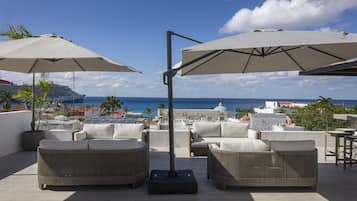 Vue depuis lâhĂ©bergement