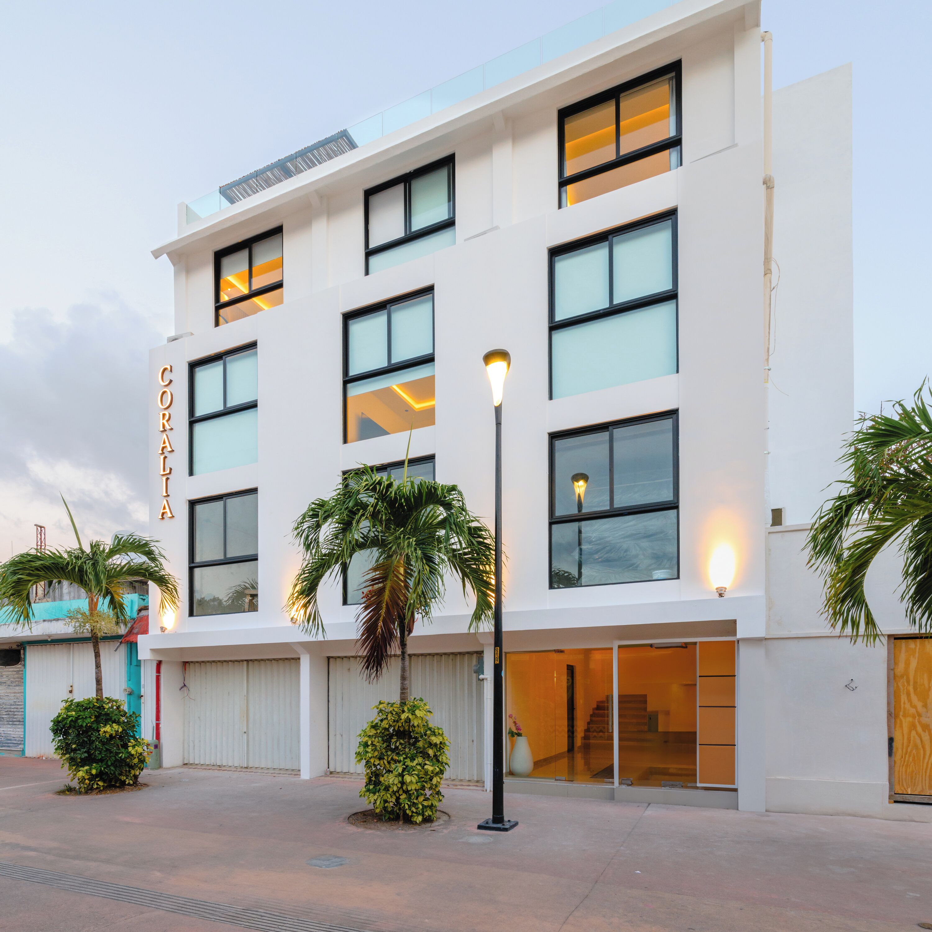 Façade de l’hébergement