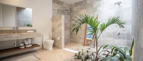 Towels, soap, toilet paper