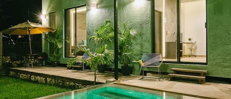 Blick von der Unterkunft