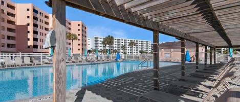 A heated pool