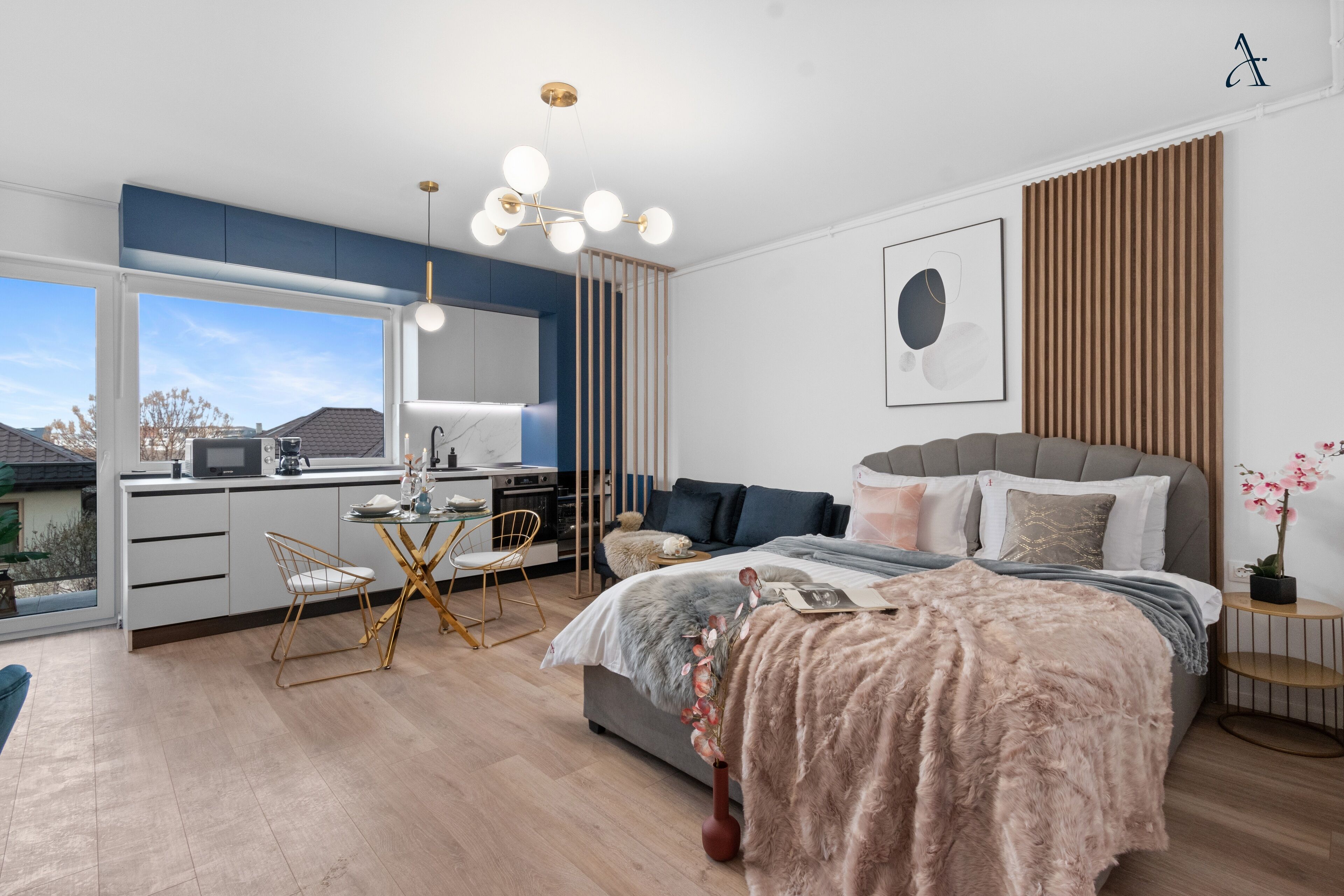 Comfort-Studiosuite | Schreibtisch, kostenloses WLAN