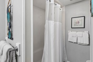 Hair dryer, towels