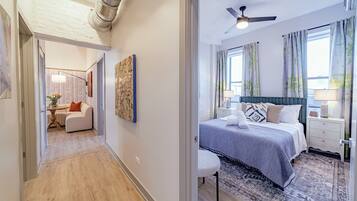 4 bedrooms, iron/ironing board, free WiFi, bed sheets