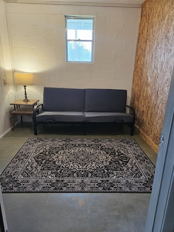 Living area. Private 1 room studio with lake view