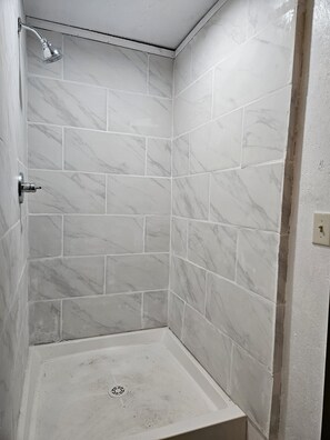 Shower, toilet paper - Private 1 room studio with lake view (Burnet)
