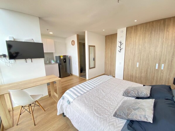 1 bedroom, WiFi, bed sheets - Versatile and great space Bogotá
(Bogotá)