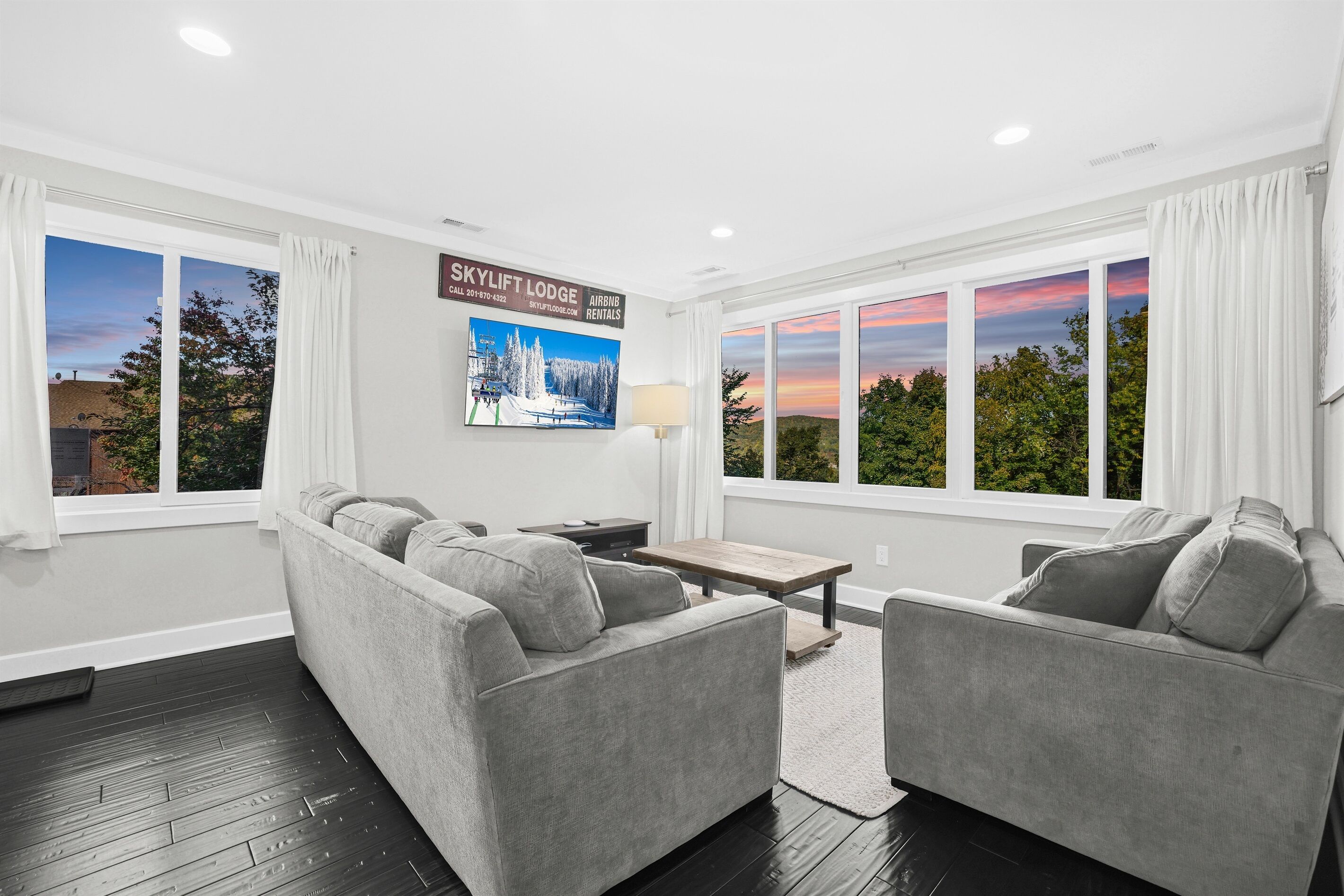 Smart TV, video games, DVD player, stereo