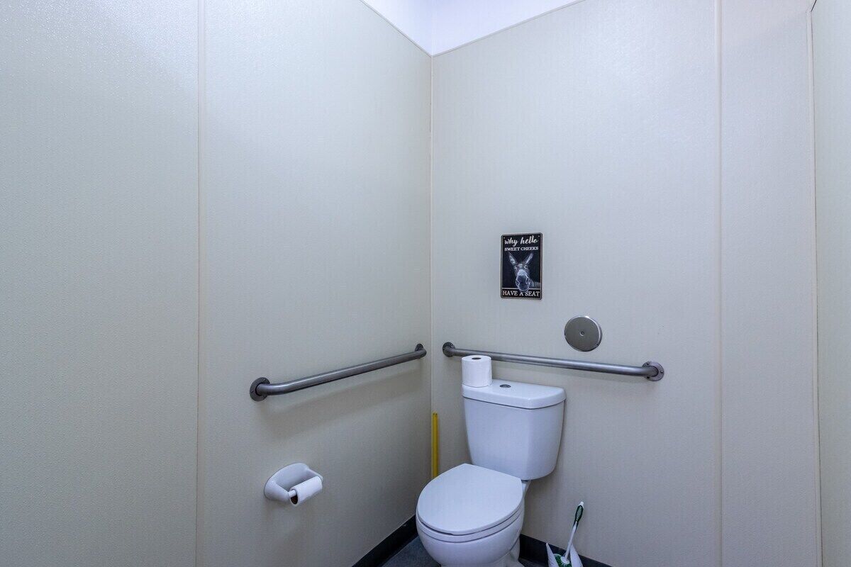 Soap, shampoo, toilet paper
