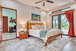 4 bedrooms, desk, iron/ironing board, travel cot