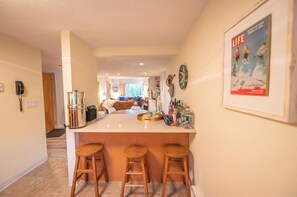 Interior - Gorgeous ski retreat apartment with fireplace and Mountain View. (Dover)