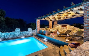 A heated pool