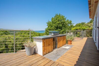 Villa 'Les Brés' with Lake View, Private Pool and Wi-Fi