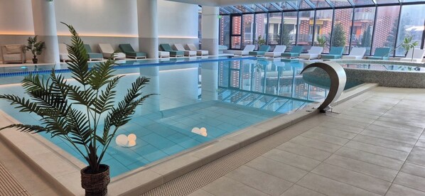 Indoor pool, a heated pool