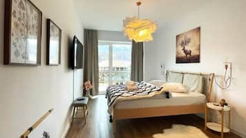 1 habitación, tabla de planchar con plancha, wifi y ropa de cama