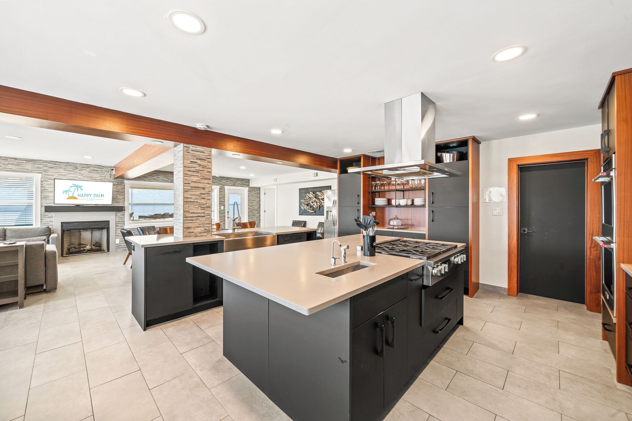 #5 and #8 Compass Suite | Private kitchen | Fridge, microwave, highchair, paper towels