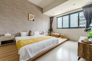 Habitación doble | Escritorio, wifi gratis, ropa de cama