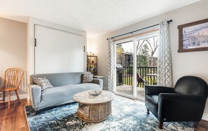 Televisión, chimenea, libros