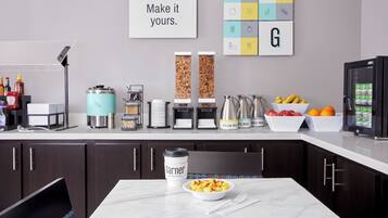 Free daily on-the-go breakfast