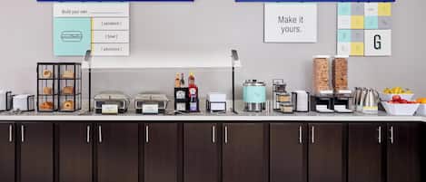 Free daily on-the-go breakfast