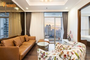 Apartamento luxo, 3 quartos | Vista da sacada