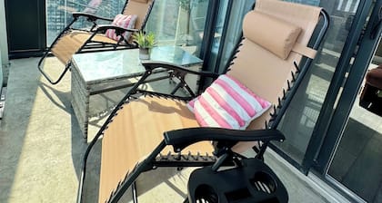 Two bedroom condo with a sky view! Best location downtown.