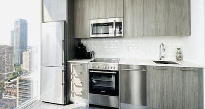 Two bedroom condo with a sky view! Best location downtown.