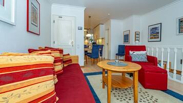 TV, DVD player, stereo