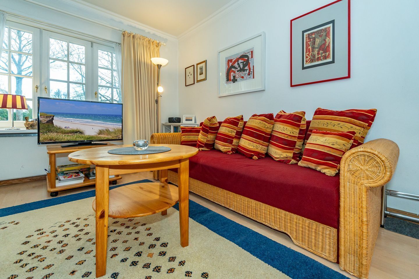 TV, DVD player, stereo