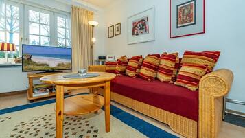 TV, DVD player, stereo