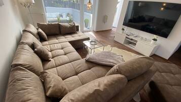 TV, fireplace, video games, stereo