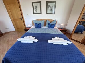 3 slaapkamers, een bureau, een strijkplank/strijkijzer, wifi