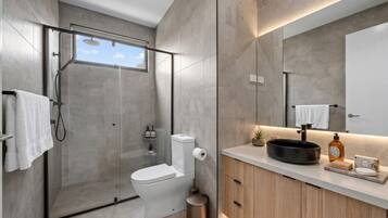 Shower, hair dryer