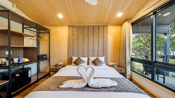 Cabaña | 1 dormitorio, ropa de cama de alta calidad, minibar y caja fuerte