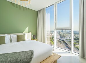 Deluxe Apartment | In-room safe, iron/ironing board, free WiFi, bed sheets - HomesGetaway-2BR Apt in 1 Residences (Dubai)
