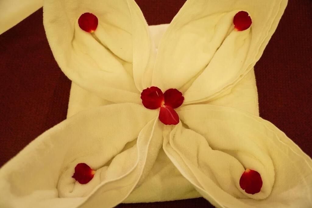 Shower, free toiletries, hair dryer, bidet