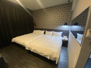 Family Quadruple Room | Blackout curtains, iron/ironing board, free WiFi, bed sheets