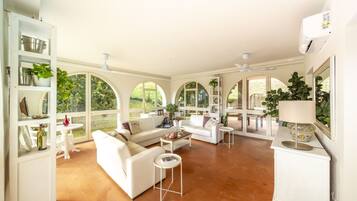 Fernseher, Kamin, Bücher