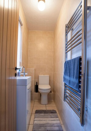 Hair dryer, towels