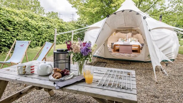 Cabin | Property grounds - Luxury Bell Tent in Suffolk (Saxmundham)