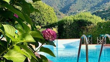 Piscina stagionale all'aperto, lettini