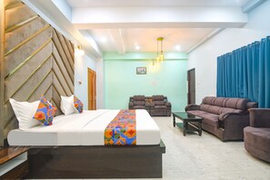 Lakens van Egyptisch katoen, luxe beddengoed, een kluis op de kamer