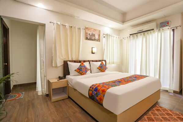 Luksusrom | Sengetøy i egyptisk bomull, sengetøy av topp kvalitet og safe på rommet