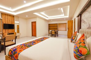 Egyptian cotton sheets, premium bedding, in-room safe - FabExpress Prime Mayuri Residency (Anekal)