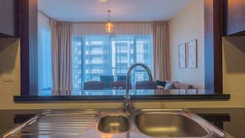 Comfort Apartment | Private kitchen | Fridge