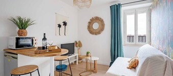 Le Tropical: renovated T2 Cosy and colorful atmosphere